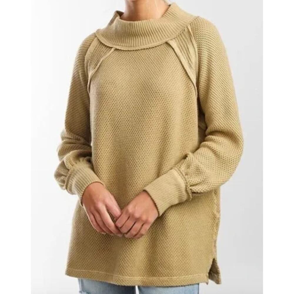 Free People Beige Shes A Keeper Top Beige M